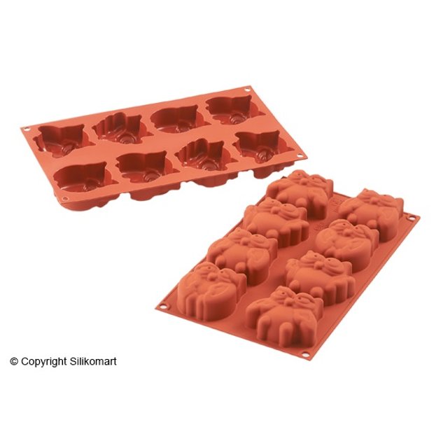 Obrázek produktu SIL FORMA SILIKON terakota - SOVA 74x66mm v.33mm 84ml 8ks