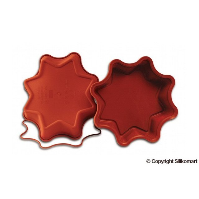 Obrázek produktu SIL FORMA SILIKON terakota - DORTOVÁ HVĚZDA 320x370mm v.50mm 1800ml 1ks