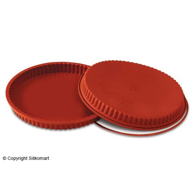 Obrázek produktu SIL FORMA SILIKON terakota - KOLÁČOVÁ VROUBKOVANÁ Ø240mm v.30mm 1250ml 1ks