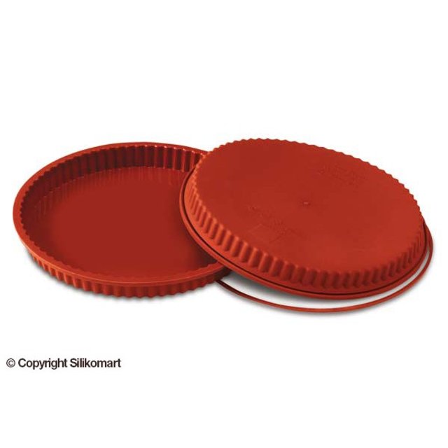 Obrázek produktu SIL FORMA SILIKON terakota - KOLÁČOVÁ VROUBKOVANÁ Ø260mm v.30mm 1300ml 1ks