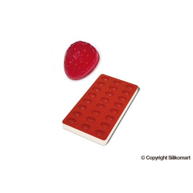 Obrázek produktu SIL FORMA SILIKON na ŽELÉ - JAHODA 36x30mm v.20mm 10ml 24ks