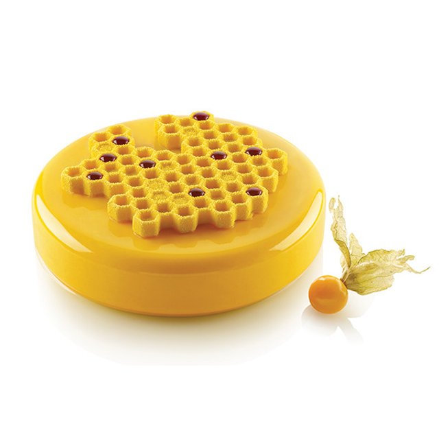 Obrázek produktu SIL FORMA SILIKON bílá - MIEL 80 (medová plástev)  pr.140mm 80ml 2ks