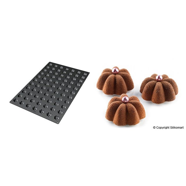 Obrázek produktu SIL FORMA SILIKON černá - MINI CHARLOTTE Ø35mm v.15mm 8,5ml 77ks