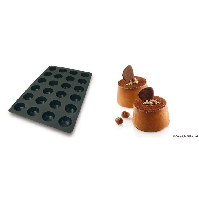 Obrázek produktu SIL FORMA SILIKON černá - MUFFIN Ø69mm v.39mm 122ml