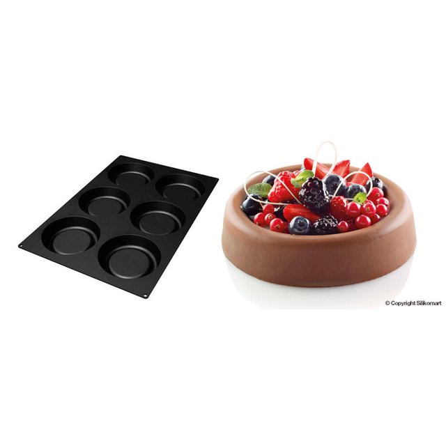 Obrázek produktu SIL FORMA SILIKON černá - TART Ø165mm v.39mm 613ml 6ks