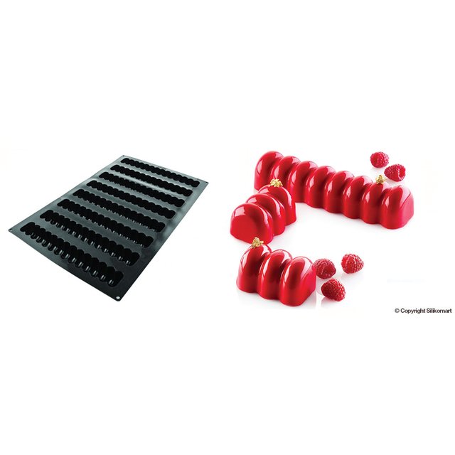 Obrázek produktu SIL FORMA SILIKON černá - INFINITY 336x47mm v.40mm 480ml 8ks