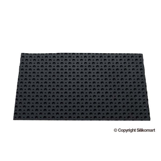 Obrázek produktu SIL PEČÍCÍ PLÁT SILIKON černý - RELIÉF PUNTÍKY k formě BUCHE
