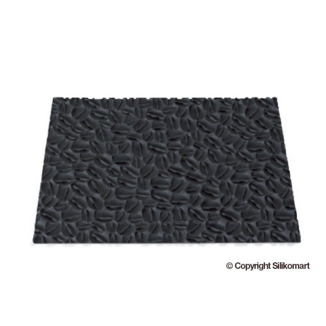 Obrázek produktu SIL PEČÍCÍ PLÁT SILIKON černý - RELIÉF COFFEE k formě BUCHE