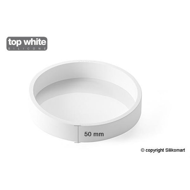 Obrázek produktu SIL FORMA SILIKON bílá - DORTOVÁ KULATÁ Ø200mm v.50mm 1842ml 1ks