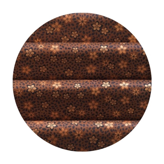 Obrázek produktu PCB TRANSFER FOLIE FLEURS DORÉES béžové kytičky 40x25cm 17ks