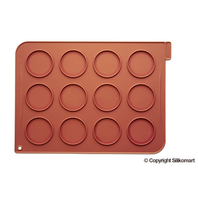 Obrázek produktu SIL PODLOŽKA na MAKRONKY a SUŠENKY SILIKON - KULATÉ pr.7cm 12ks 30x40cm