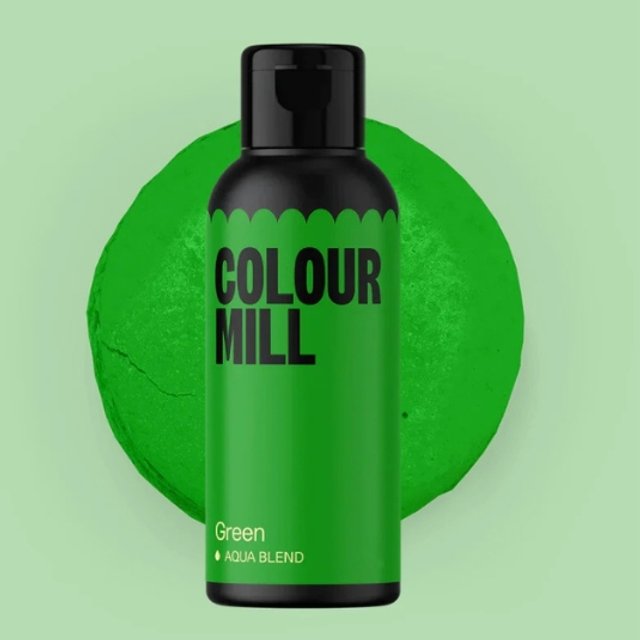 Obrázek produktu COLOUR MILL BARVA TEKUTÁ na vodní bázi - Green (zelená) 20 ml - černá lahvička