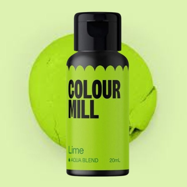 Obrázek produktu COLOUR MILL BARVA TEKUTÁ na vodní bázi - Lime (zelená) 20 ml - černá lahvička AKCE SLEVA 50% dmt9/25