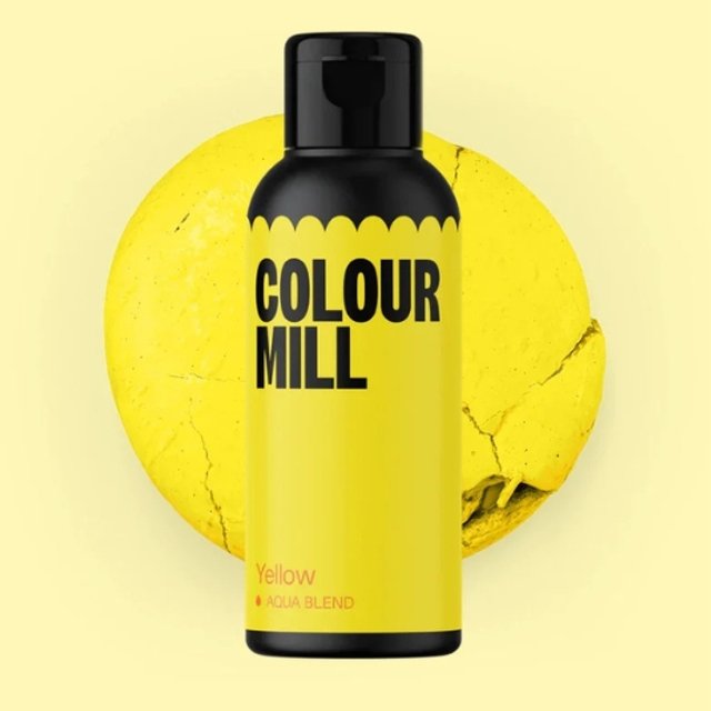Obrázek produktu COLOUR MILL BARVA TEKUTÁ na vodní bázi - Yellow (žlutá) 20 ml - černá lahvička