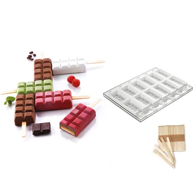 Obrázek produktu SIL FORMA SILIKON NA NANUKY TABULKA ČOKOLÁDY 2x6ks