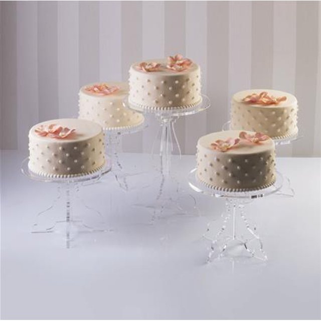 Obrázek produktu MA STOJAN DORTOVÝ - BAROQUE průhledný pr.26cm v.35cm