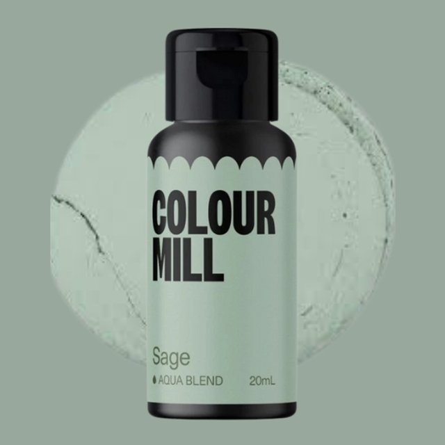 Obrázek produktu COLOUR MILL BARVA TEKUTÁ na vodní bázi - Sage (zelená šalvějová) 20 ml - černá lahvička