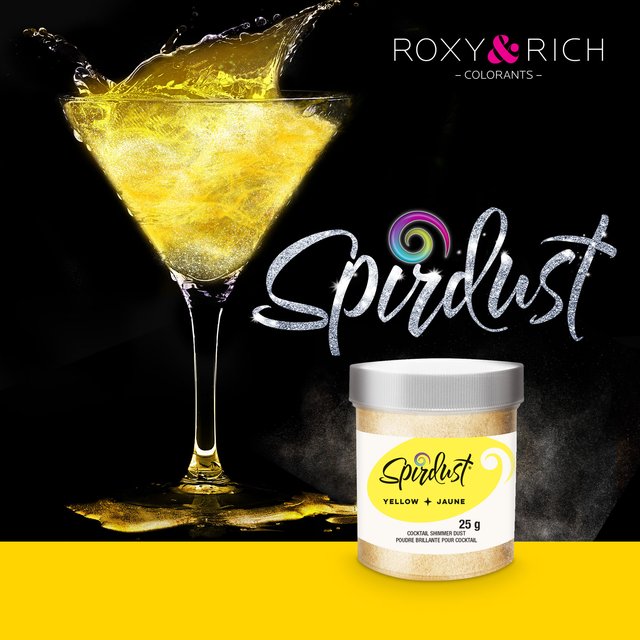 Obrázek produktu RR METALICKÝ PRÁŠEK DO NÁPOJŮ - žlutý YELLOW 25g