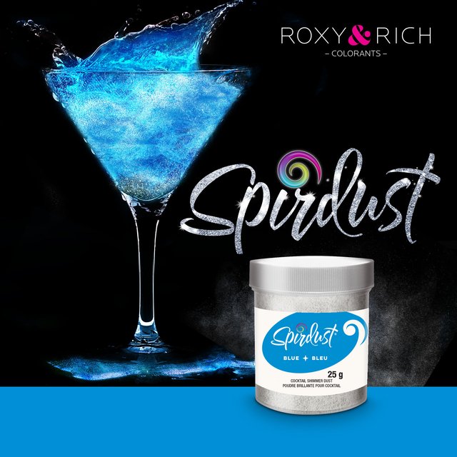 Obrázek produktu RR METALICKÝ PRÁŠEK DO NÁPOJŮ - modrý BLLUE 25g