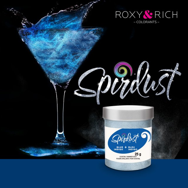 Obrázek produktu RR METALICKÝ PRÁŠEK DO NÁPOJŮ - modrý BLUE INDIGO 25g