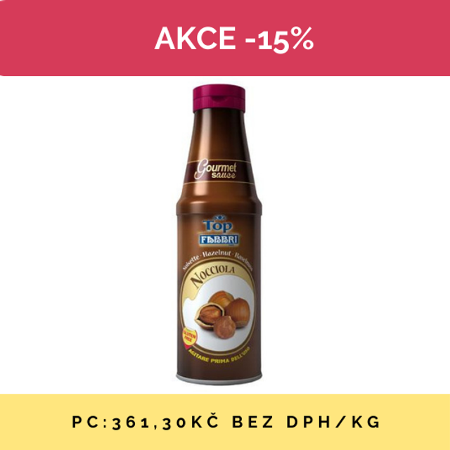 Obrázek produktu FABBRI GOURMET SAUCE LÍSKOVÝ OŘECH - ČOKOLÁDA 6x0,800kg   AKCE 15% SLEVA