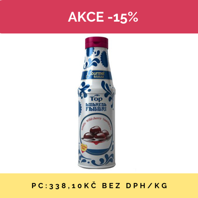 Obrázek produktu FABBRI GOURMET SAUCE VIŠEŇ GOLD S KOUSKY (AMARENA) 6x950 g  AKCE 15% SLEVA