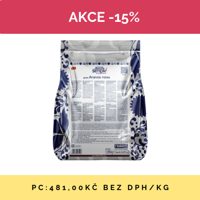 Obrázek produktu FABBRI SIMPLE KRVAVÝ POMERANČ 12x1,25 kg   AKCE 15% SLEVA