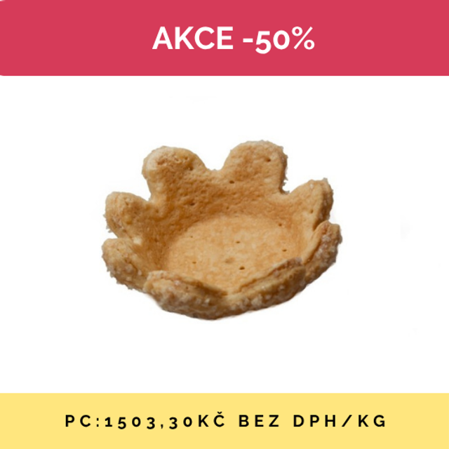Obrázek produktu FLOWERSHELL KVĚT MÁSLOVÝ pr.9cm 90 ks - AKCE SLEVA 50% dat.min.trv. 8/25