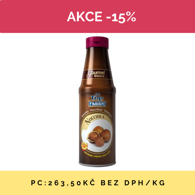 Obrázek produktu FABBRI GOURMET SAUCE LÍSKOVÝ OŘECH S 6x950g   AKCE 15% SLEVA