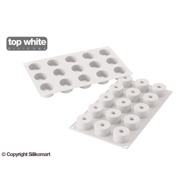 Obrázek produktu SIL FORMA SILIKON bílá - SUSHI ROLKY(SF162), 4x2,5cm