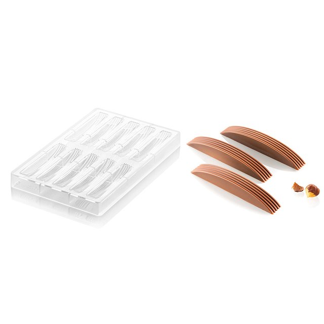 Obrázek produktu POUŽITÉ - SIL FORMA NA PRALINKY - TYČINKA RIGA 119x18mm v.17mm 25ml 10ks - SLEVA 20%