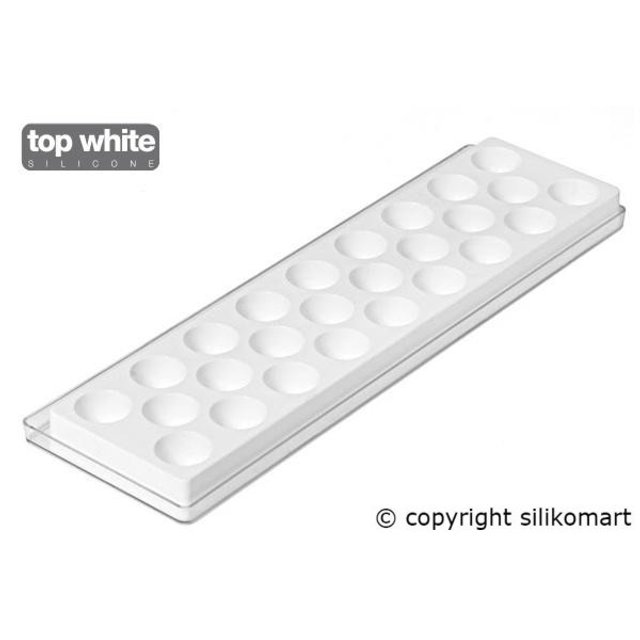 Obrázek produktu POUŽITÉ - SIL FORMA SILIKON bílá - FIAMMA Ø30mm v.35mm 12,5ml 26ks