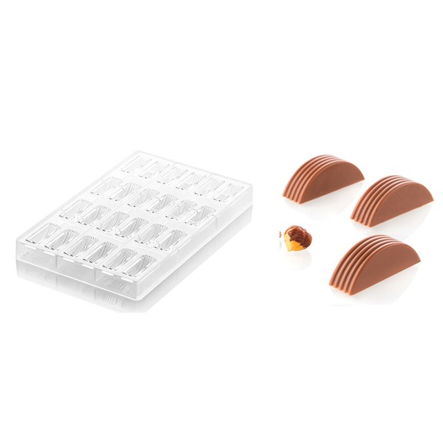 Obrázek produktu POUŽITÉ - SIL FORMA NA PRALINKY - RIGA 47x15mm v.16mm 8ml 24ks - SLEVA 20%