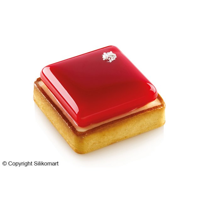 Obrázek produktu POUŽITÉ - SIL KIT TARTE RING FORMA SILIKON A RÁFKY - ČTVEREC 80x80mm v.20mm 6ks - SLEVA 20%