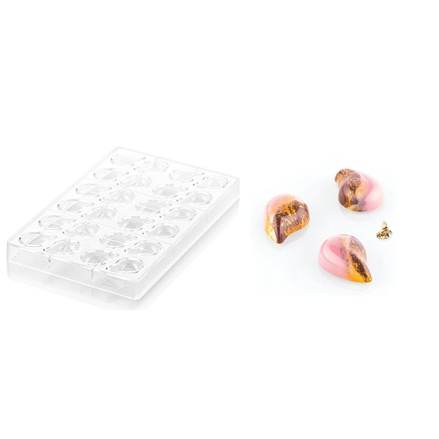 Obrázek produktu POUŽITÉ - SIL FORMA NA PRALINKY - GOCCIA 29x41mm v.14mm 8ml 24ks - SLEVA 20%