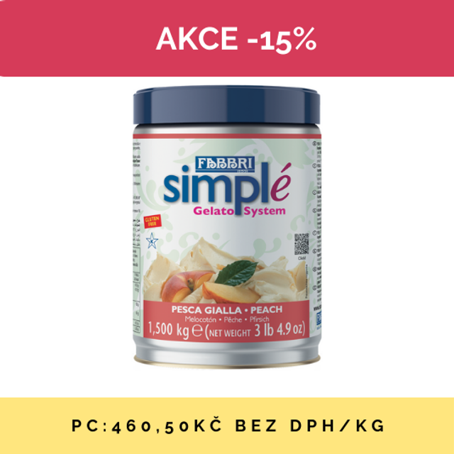 Obrázek produktu FABBRI SIMPLE ŽLUTÁ BROSKEV (PESCA GIALLO) 8x1,5 kg  AKCE 15% SLEVA