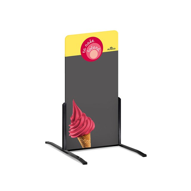 Obrázek produktu TA NAŠE TOČENÁ STOJÍCÍ TABULE ŽLUTÁ dibond a rám 1 ks