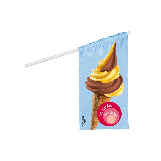 Obrázek produktu TA NAŠE TOČENÁ VLAJKA MODRÁ s držákem 1 ks