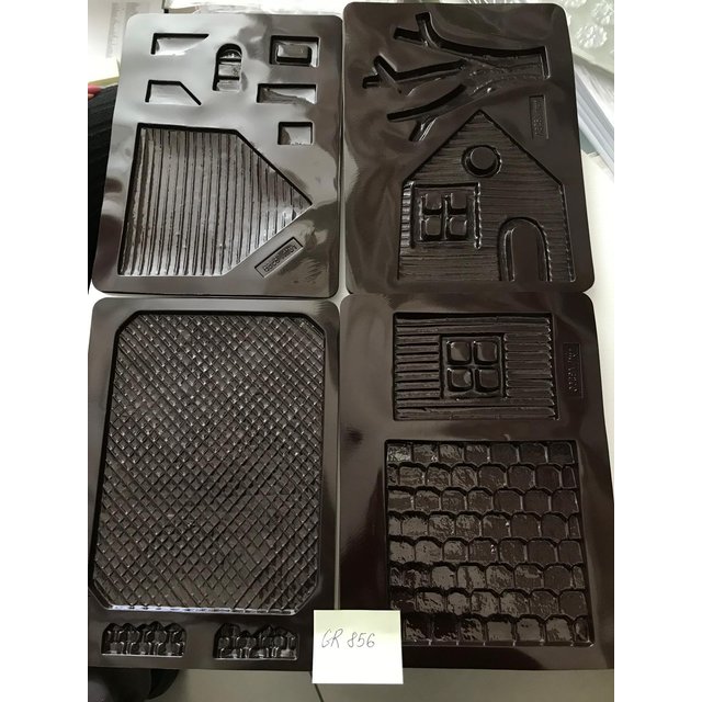 Obrázek produktu RUTH Forma na čokoládové dekory Chaloupka + 10 folií