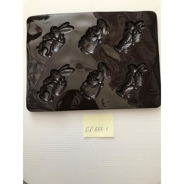 Obrázek produktu RUTH Forma na čokoládu Zajíci + 10 folií