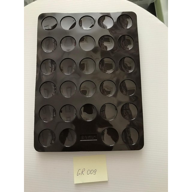 Obrázek produktu RUTH Forma na čokoládové dekory kolečka + 10 folií hnědá