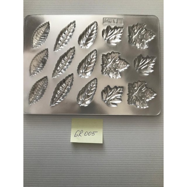 Obrázek produktu RUTH Forma na čokoládové dekory lístky + 10 folií