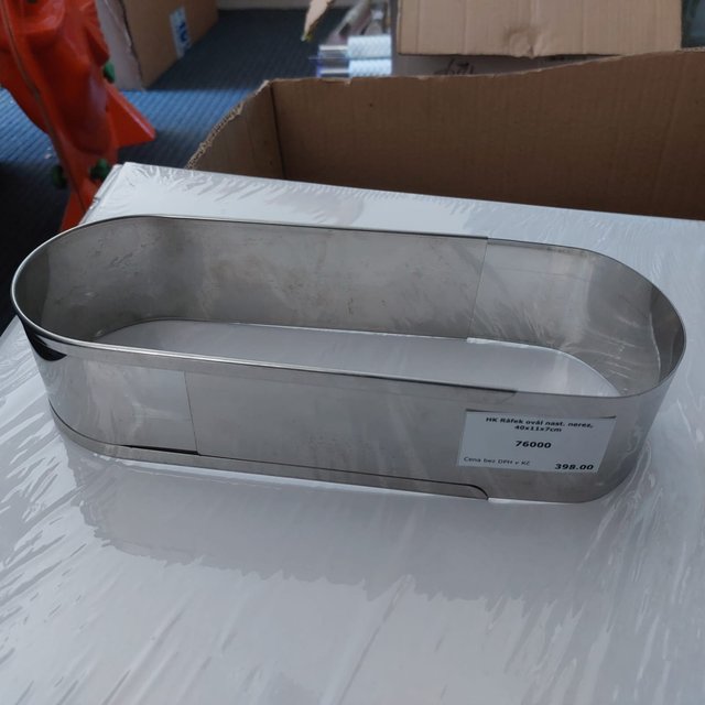 Obrázek produktu HK Ráfek ovál nast. nerez, 40x11x7cm