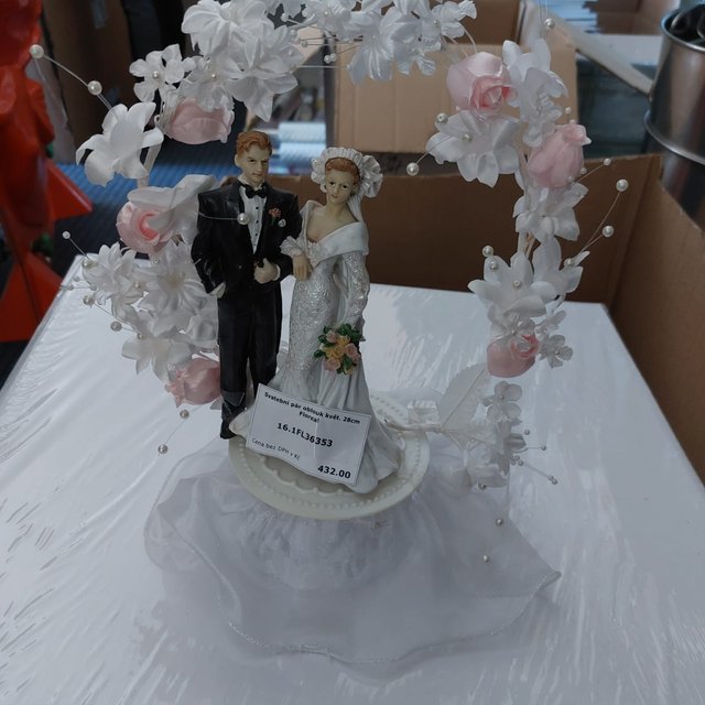 Obrázek produktu Svatební pár oblouk květ. 28cm Floreal