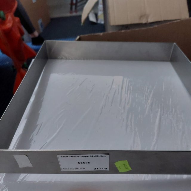 Obrázek produktu Ráfek čtverec nerez, 32x32x5cm