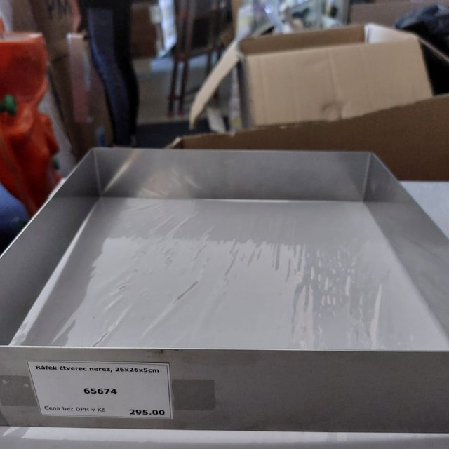 Obrázek produktu Ráfek čtverec nerez, 26x26x5cm