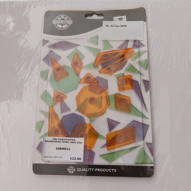 Obrázek produktu PME VYKRAJOVÁTKO GEOMETRICKÉ TVARY, SADA 12ks