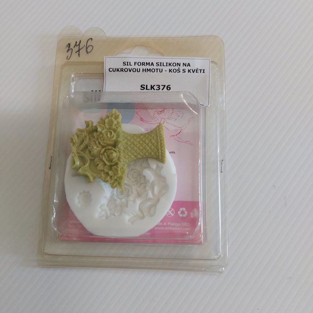Obrázek produktu SIL FORMA SILIKON NA CUKROVOU HMOTU - KOŠ S KVĚTINAMI