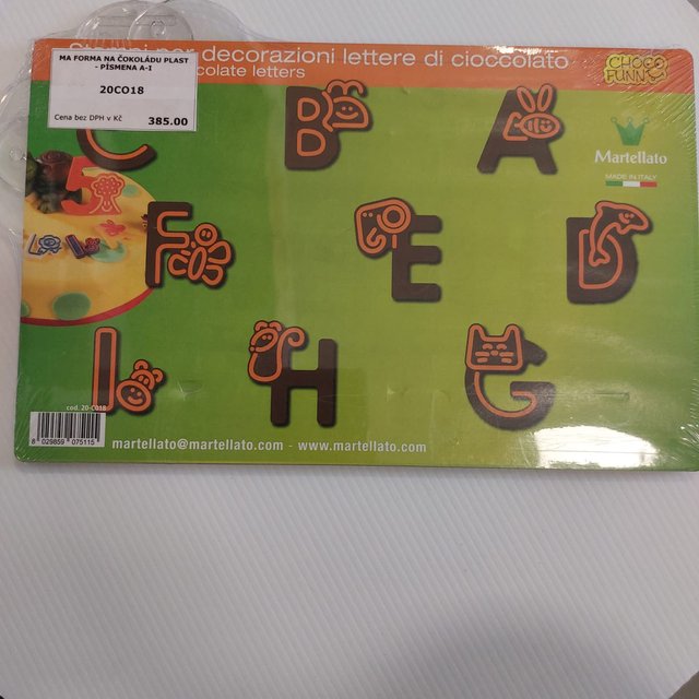 Obrázek produktu MA FORMA NA ČOKOLÁDU PLAST - PÍSMENA A-I
