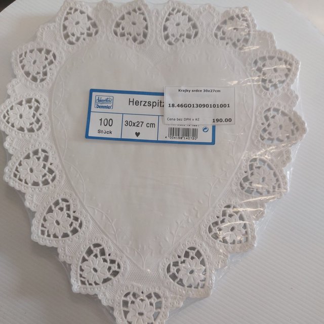 Obrázek produktu Krajky srdce 30x27cm